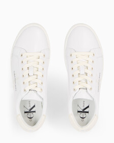 Leather Trainers, Bright White/Creamy White, hi-res