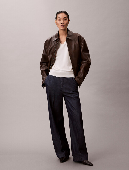 Ultra High Denim Trousers