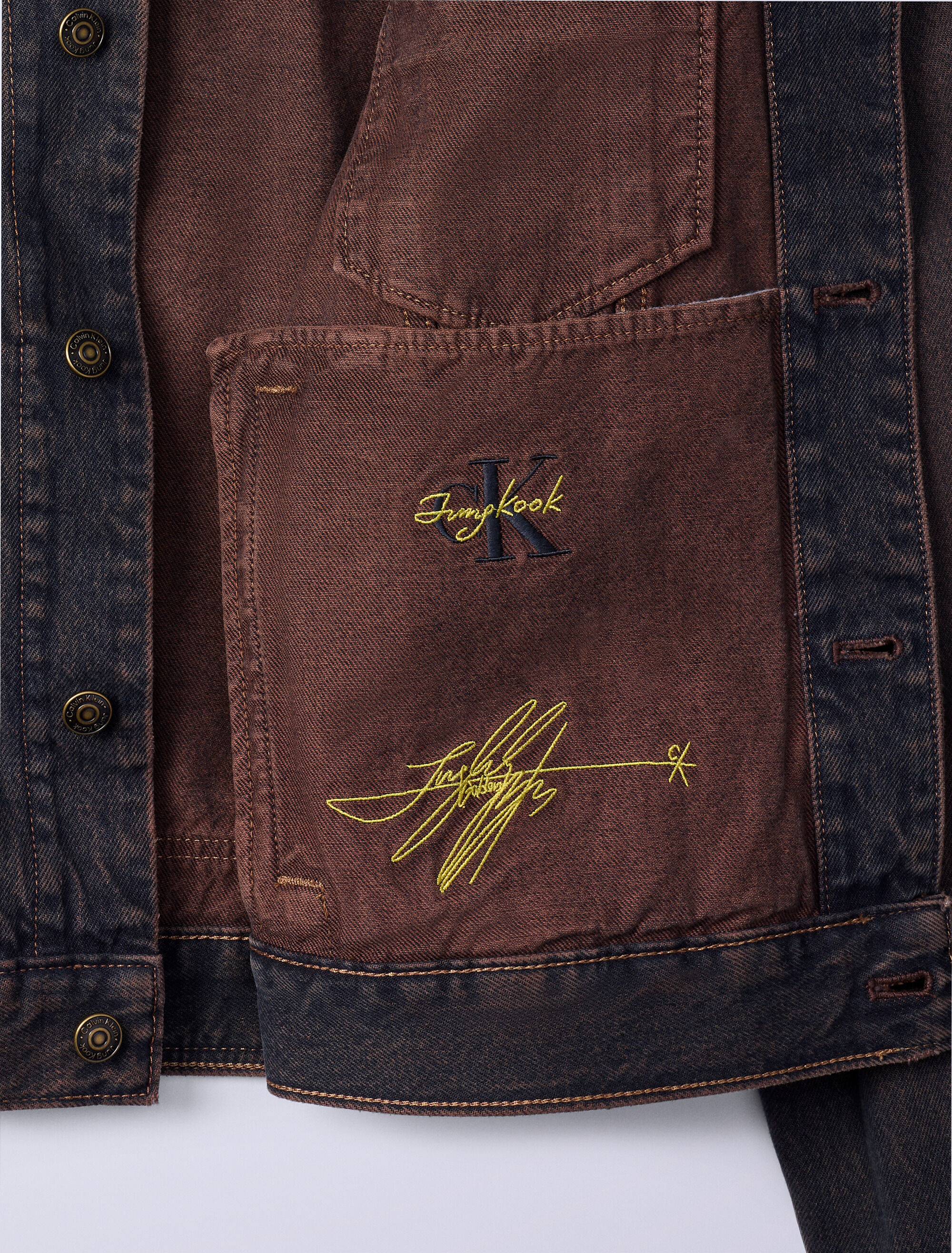 Jung Kook for Calvin Klein 90s Denim Trucker Jacket | black