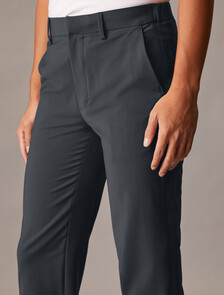 Wool Blend Elastic Classic Trouser, Castlerock, hi-res