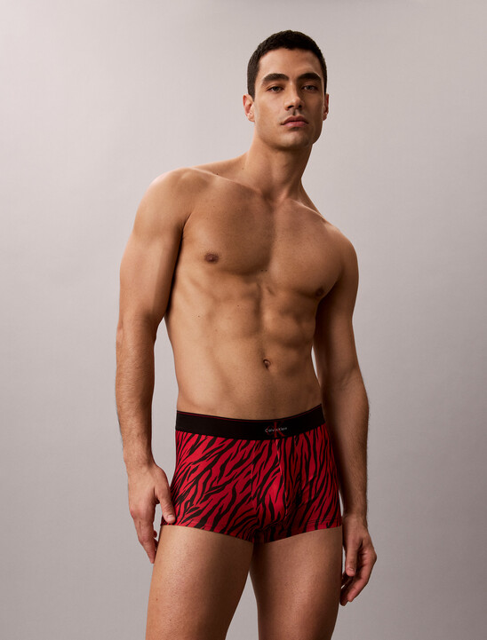 Monogram 圖案低腰平口內褲