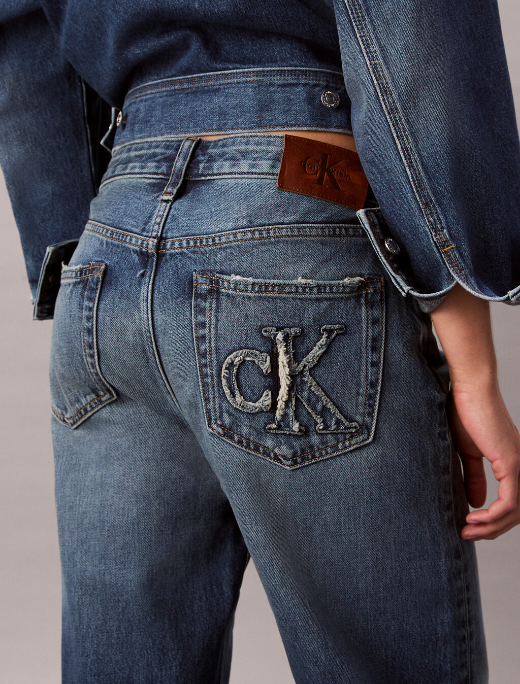 90's Straight Jeans, CK SANDED BLUE, hi-res