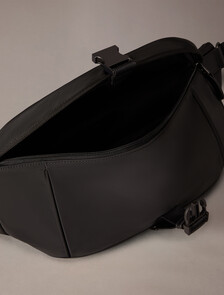 Speed Clip Top Flap Waist Bag, Black, hi-res