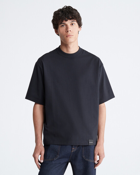 Smooth Cotton Relaxed Crewneck T-Shirt