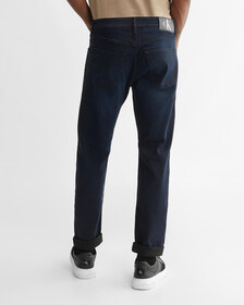SUSTAINABLE LYOCELL MODERN TAPER JEANS, Blue Black, hi-res