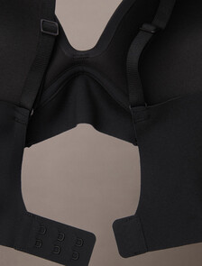 Invisibles Push Up Plunge Bra, Black, hi-res