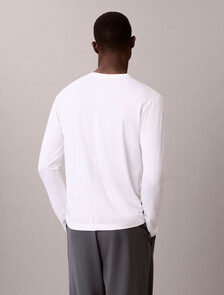 運動長袖 T 恤, Classic White, hi-res