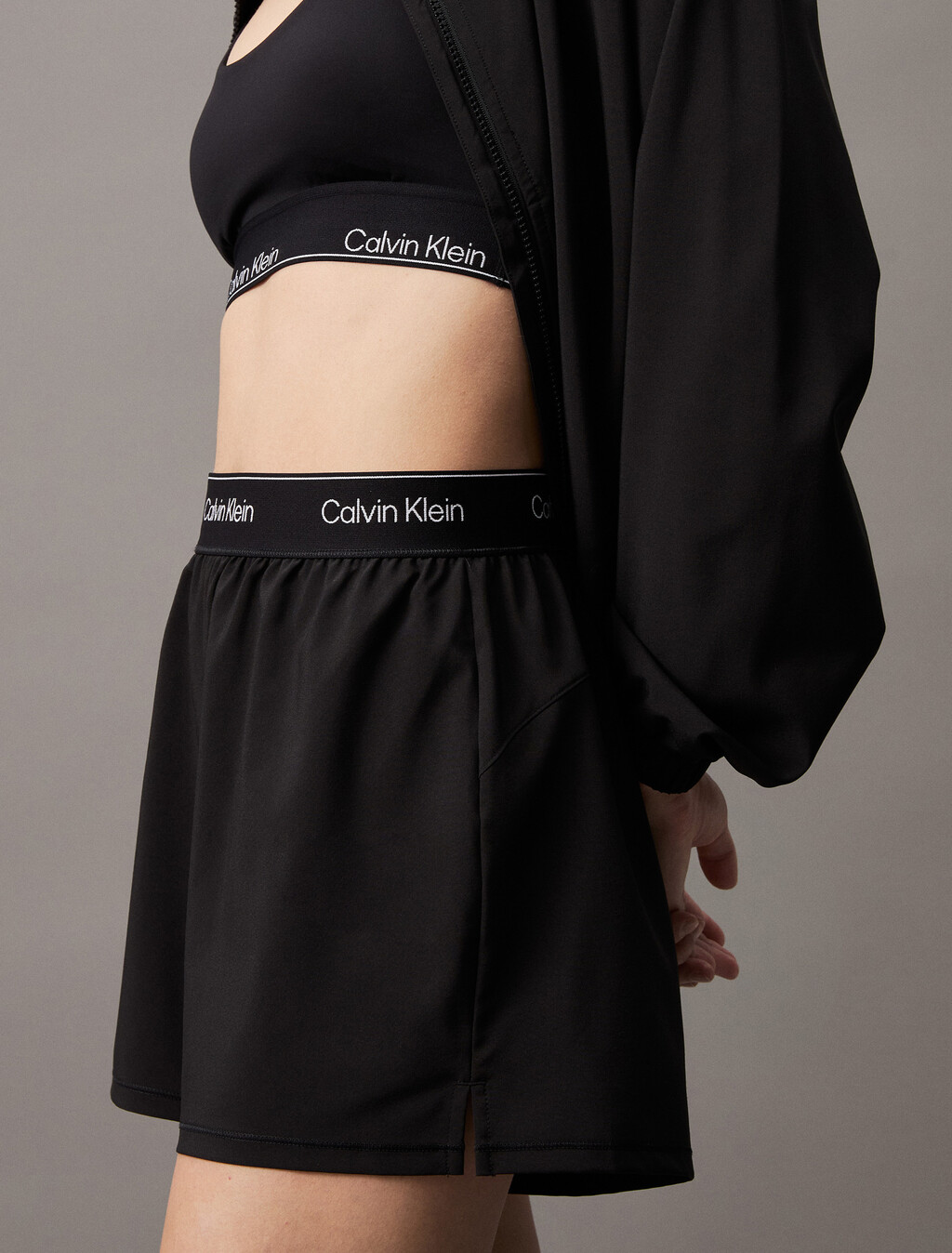 Essentials Modern Sport Woven Shorts, Black Beauty, hi-res