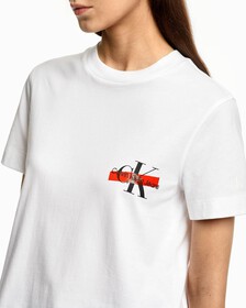 HYBRID COMFORT CENSORED MONOGRAM TEE, Bright White, hi-res
