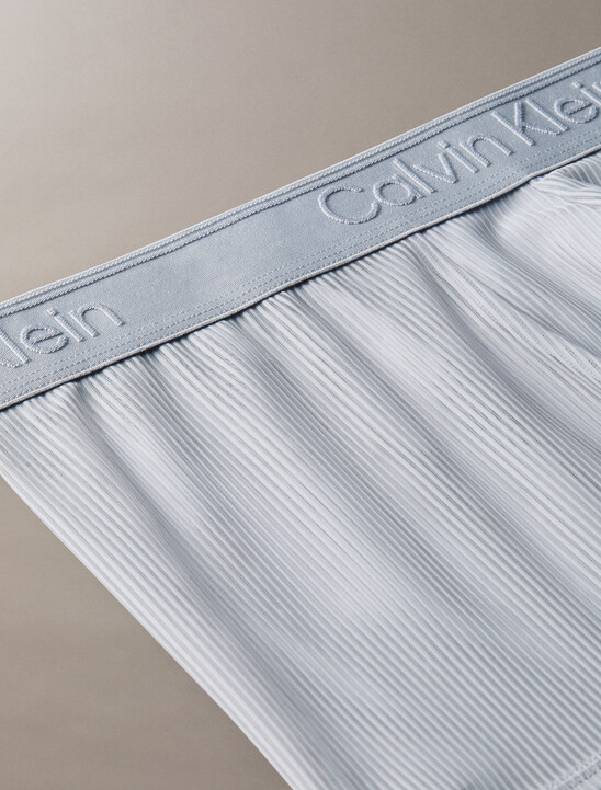 CK Black 透視羅紋平口內褲