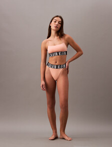 Intense Power Microfiber Cooling Unlined Bralette, Papaya Punch, hi-res
