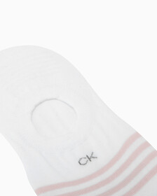 MONOGRAM LOGO 女士隱形襪, WHITE, hi-res