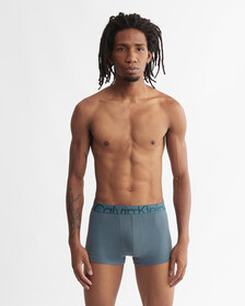 EMBOSSED ICON COTTON TRUNKS, Blue Lake, hi-res
