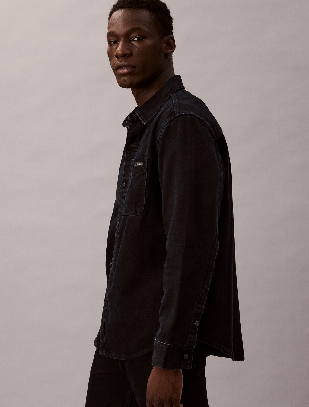 90's Denim Overshirt, BLUE BLACK STONE, hi-res