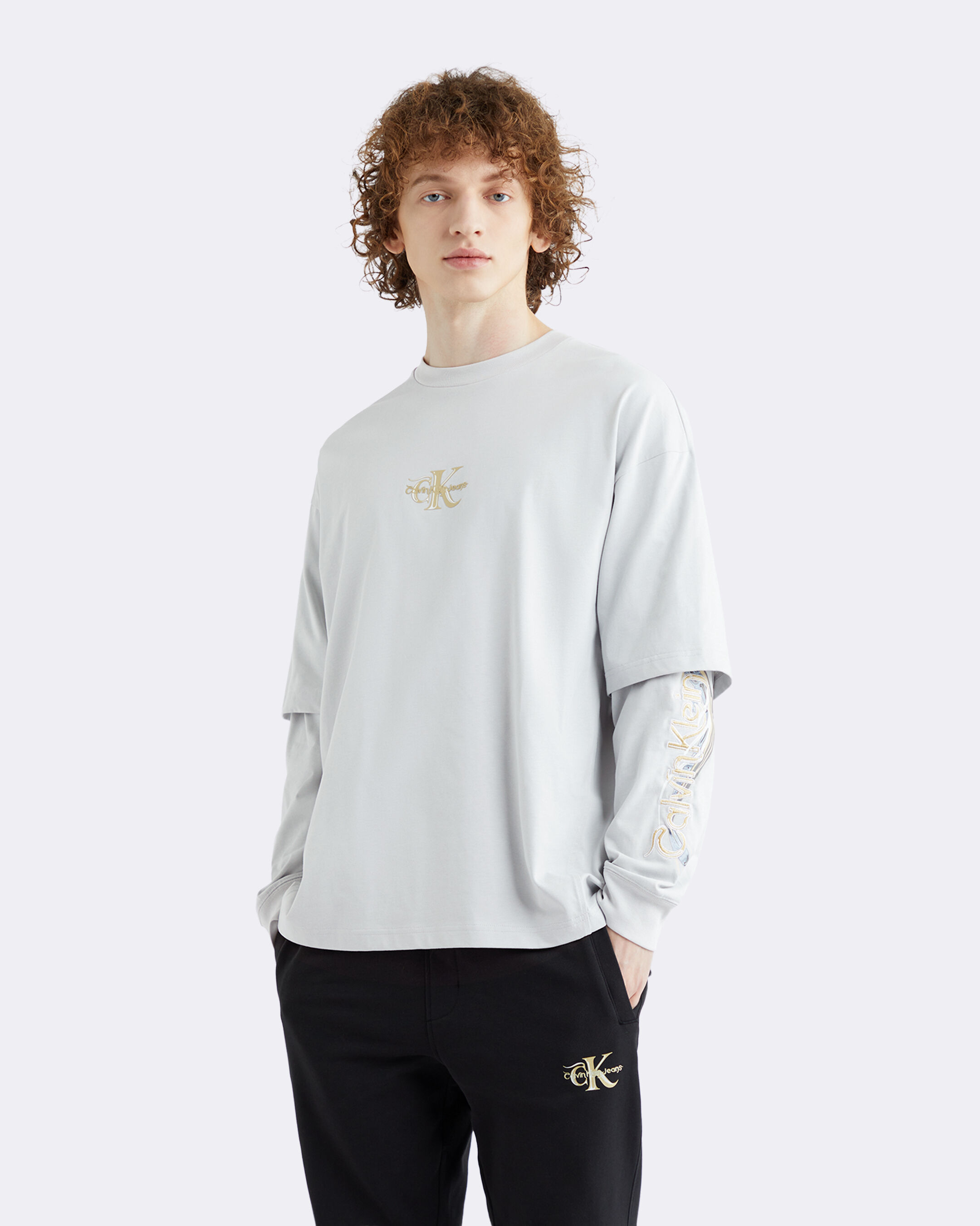 Calvin klein long sleeve tee discount