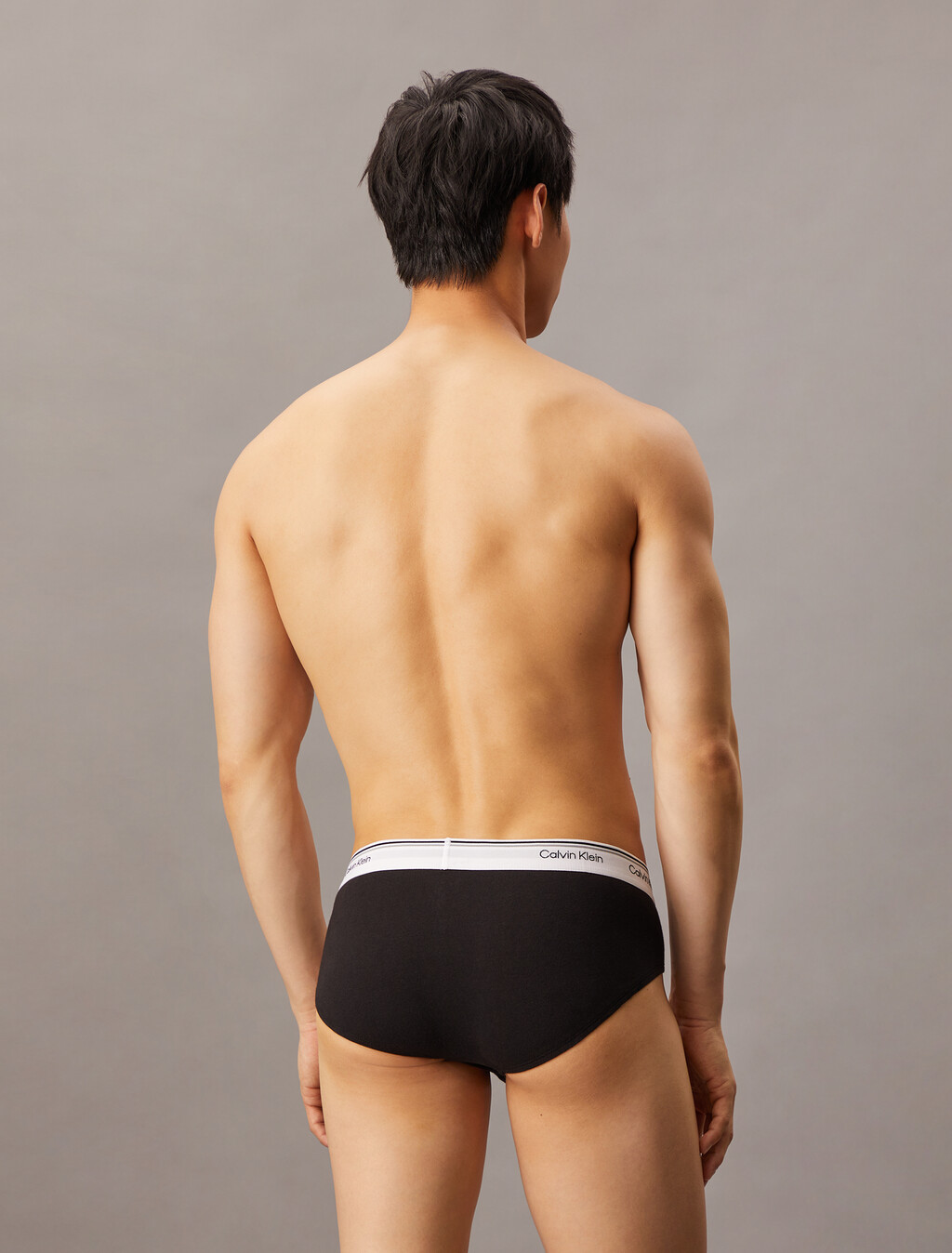 棉質彈性低腰三角內褲 3 件組, BLACK/BLACK/BLACK, hi-res