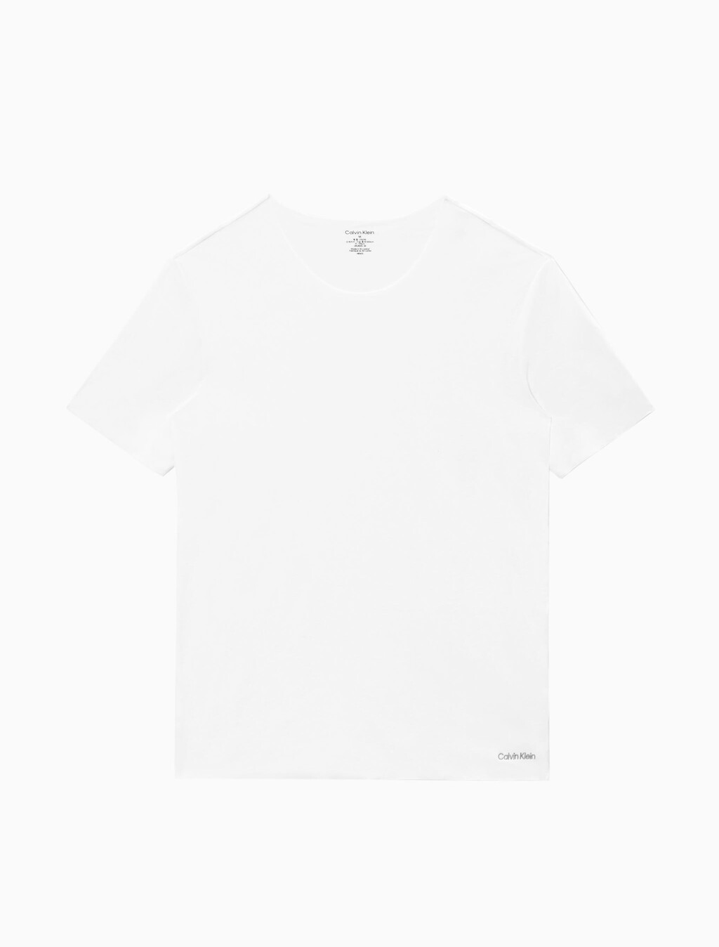 CK Black Crew Neck T-Shirt, White, hi-res