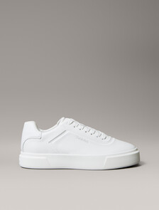 Premier - Leather Signature Trainers, Triple Bright White, hi-res