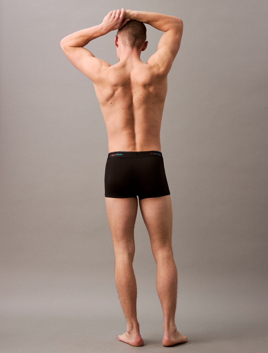 Microfiber Stretch Pride Low Rise Trunk, Black, hi-res