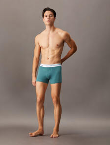 Icon Cotton 棉質彈力平口內褲 2 件套組, Slate Turquoise / Jura Gray, hi-res