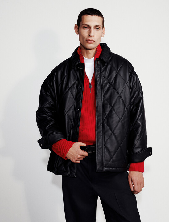 Leather Quilted Jacket