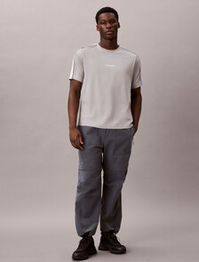 棉質混紡健身 T 恤, Neutral Gray, hi-res