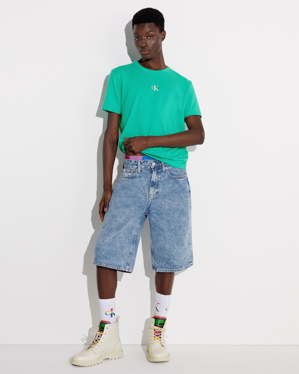 PRIDE CAPSULE TEE, Aqua Green, hi-res