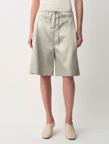 Mica Satin Shorts, Barely Blue, hi-res