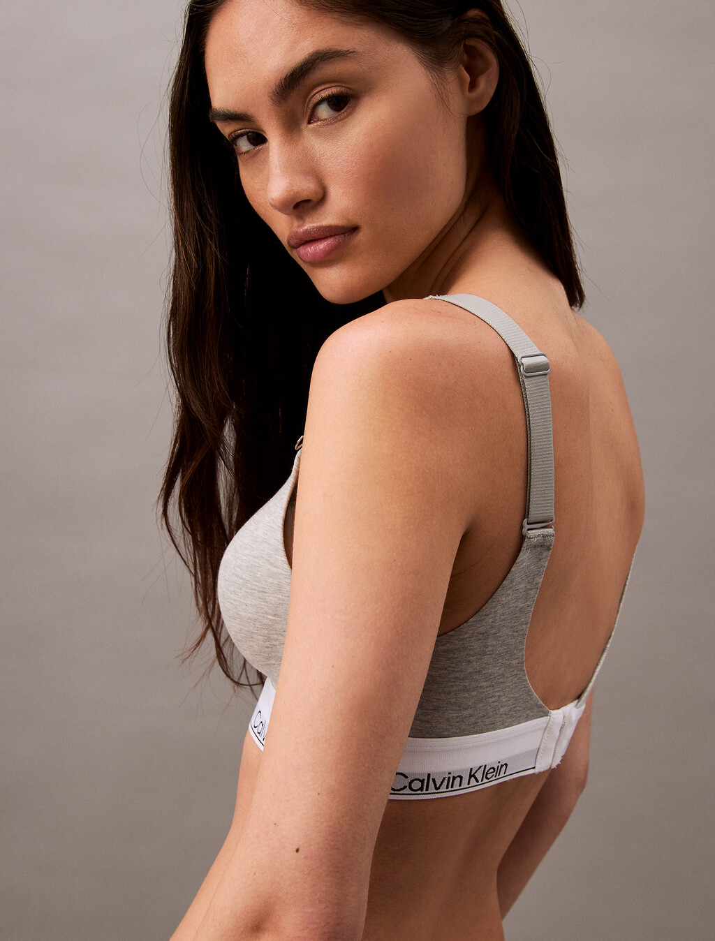 Icon Cotton 提托型無鋼圈胸圍, Grey Heather, hi-res