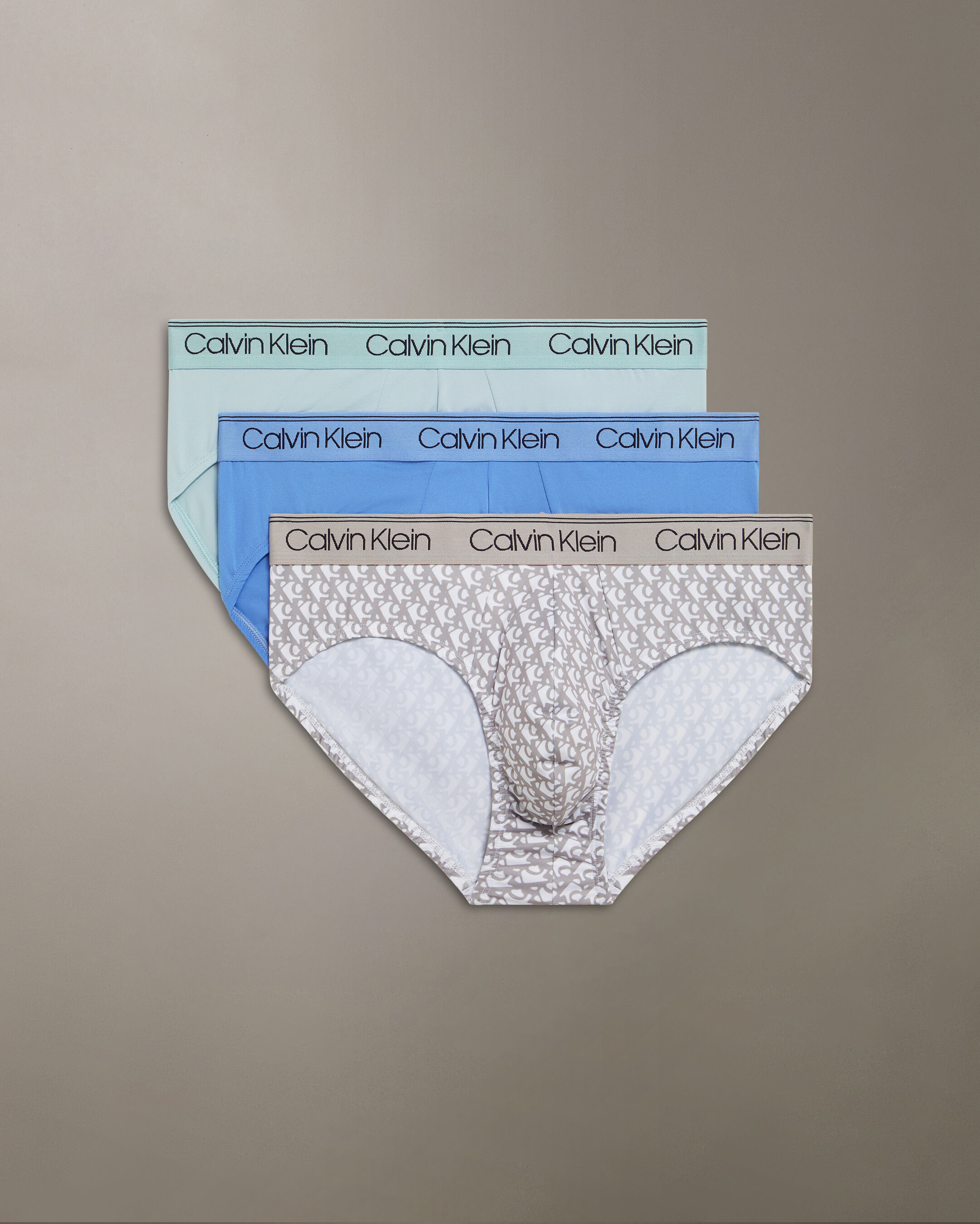 めん　0226 Brushed Microfiber Stretch Low Rise Trunk | grey | Calvin