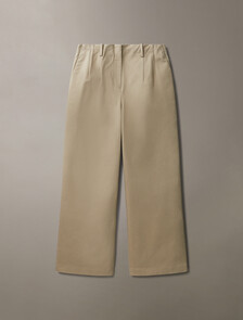 Cotton Chino Relaxed Trousers, Crockery, hi-res