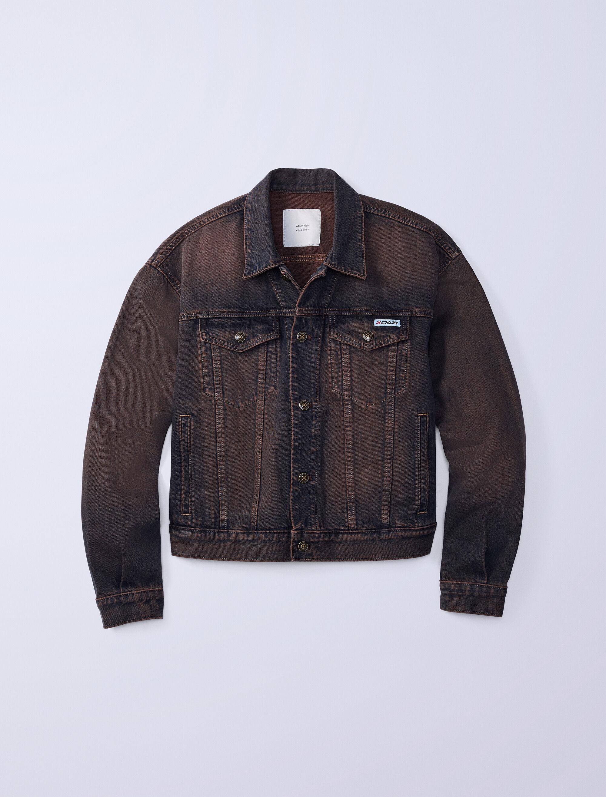 Jung Kook for   デニムジャケット M Jung Kook for Calvin Klein 90s Denim Trucker Jacket | black