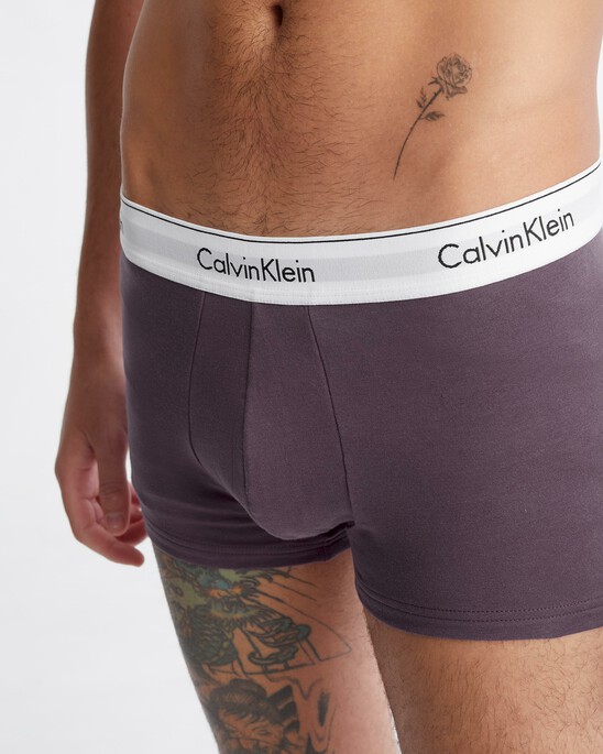 Calvin Klein Modern Cotton 彈力貼身短版四角褲（2 件組）