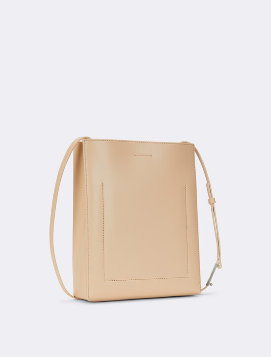 Line Leather Crossbody Bag