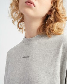 OVERSIZED T-SHIRT DRESS, ATHLETIC GREY H, hi-res