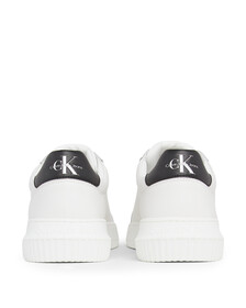 Leather Trainers, White/Black, hi-res