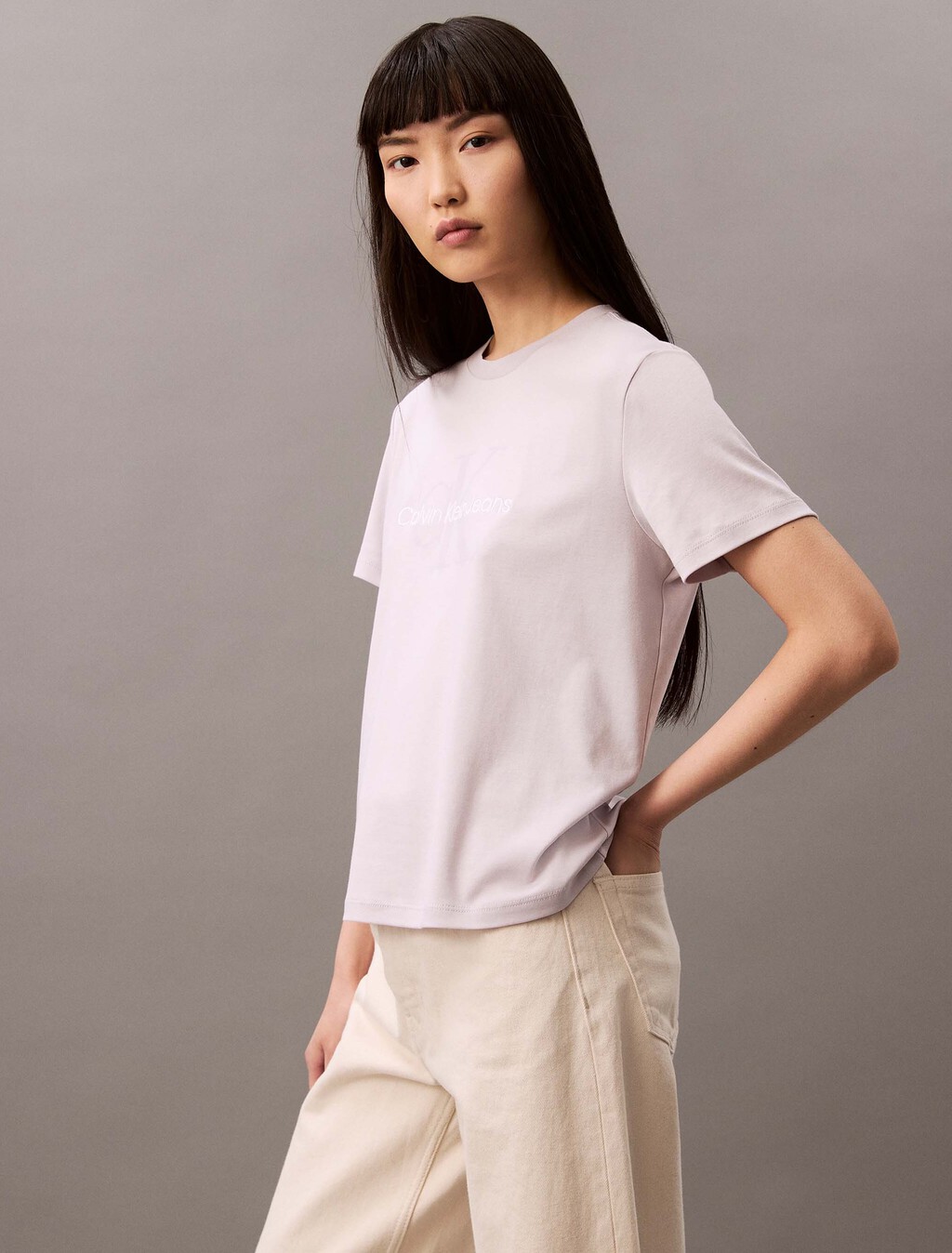 經典 Monogram 標誌 T 裇, Lilac Marble, hi-res