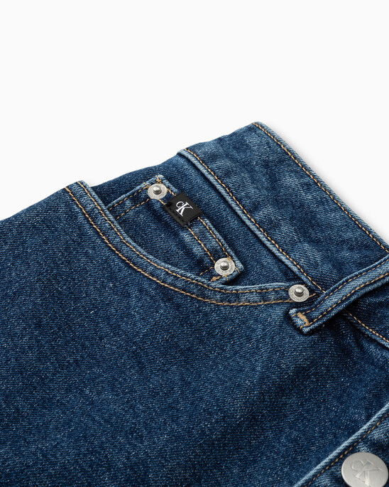 RECONSIDERED HIGH RISE WIDE LEG DENIM SHORTS