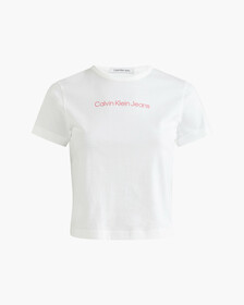 SHRUNKEN INSTITUTIONAL BABY TEE, Bright White, hi-res