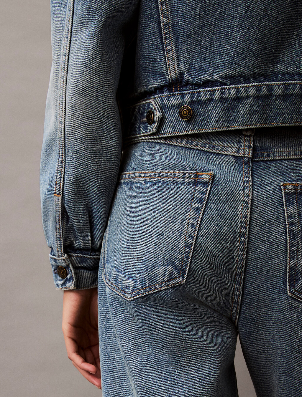 90s Denim Trucker Jacket, CK NO06, hi-res