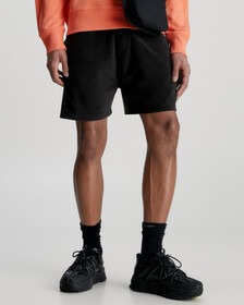 Towelling Jogger Shorts, Ck Black, hi-res