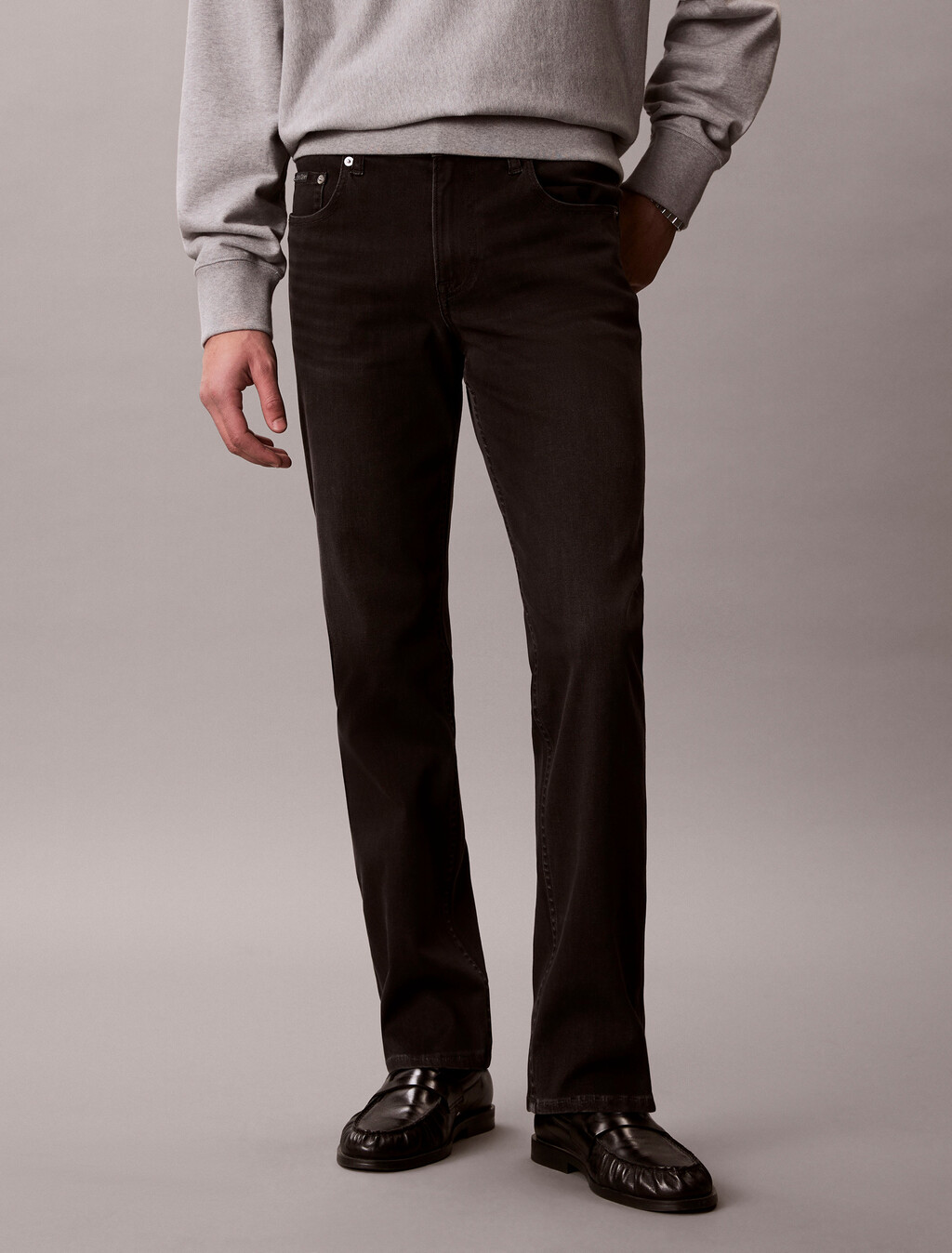 黑色 Body 牛仔褲, DENIM BLACK, hi-res