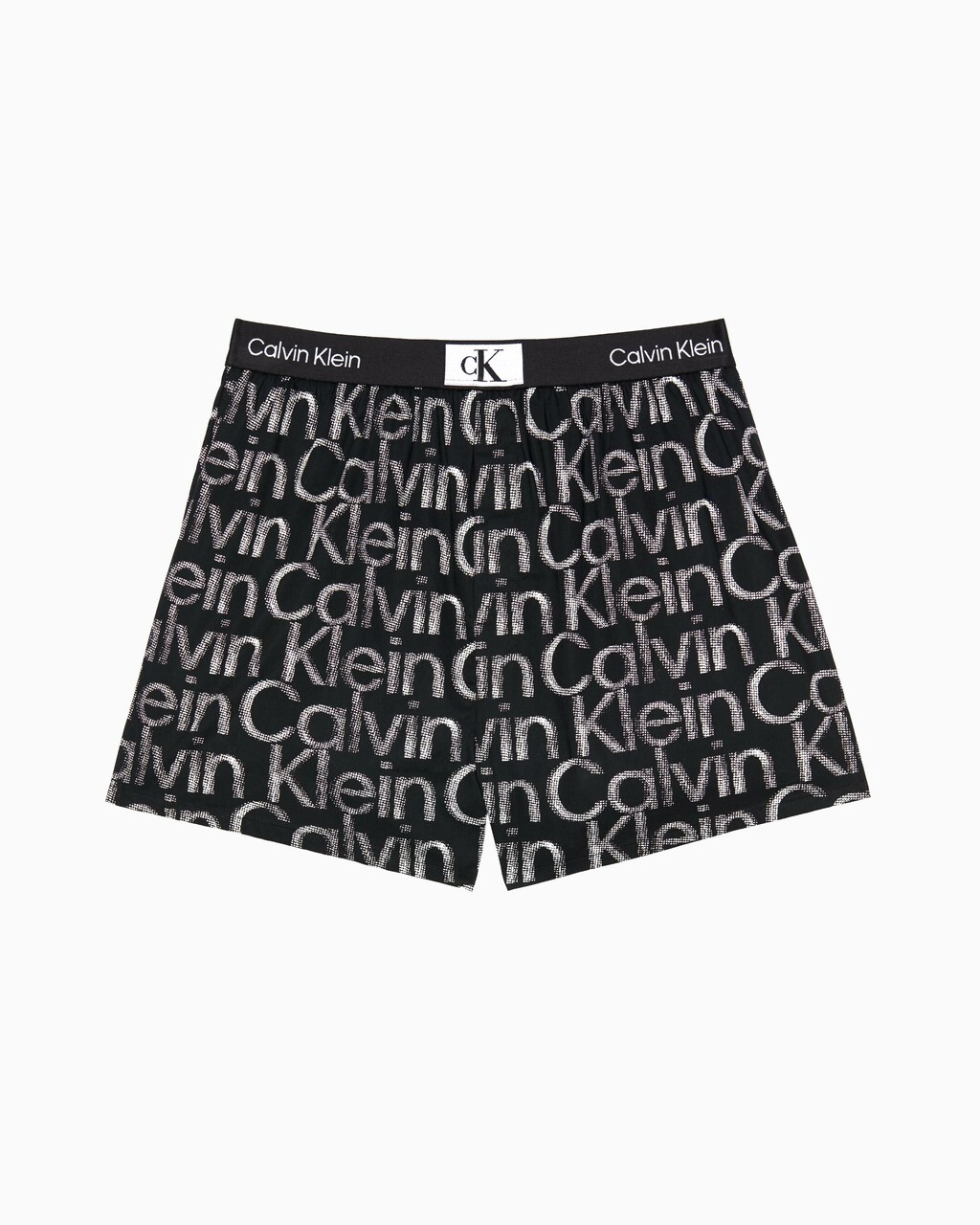 Calvin Klein 1996 梭織棉質平角內褲, HALFTONE GLITCH LOGO PRINT+BLACK, hi-res