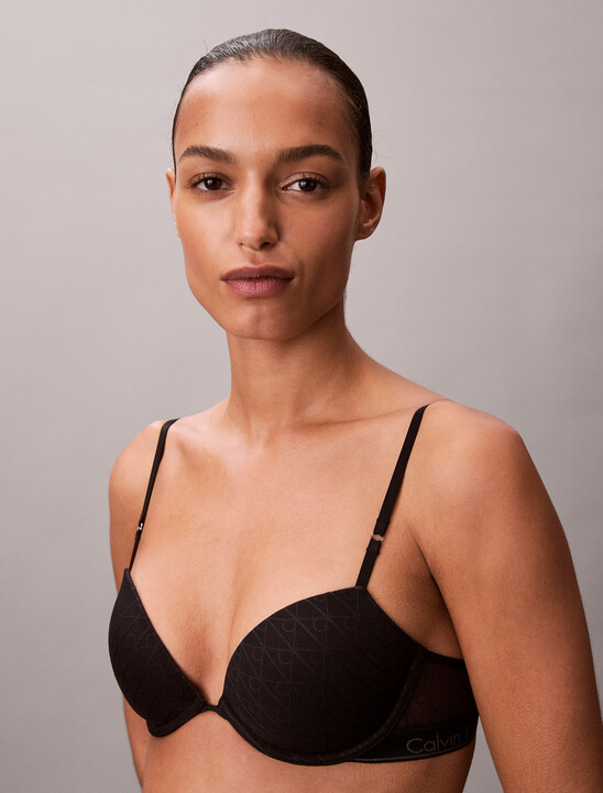 Lightly Lined Demi Bra - Icon Logo Lace