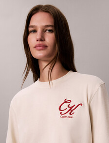 Script Logo T-Shirt, Turtledove, hi-res