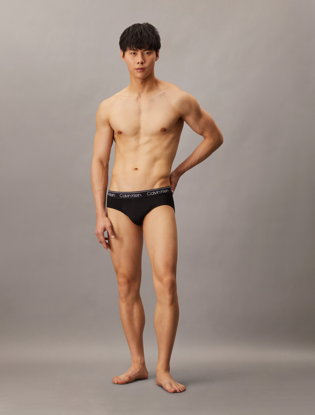 Microfiber Stretch 3-Pack Hip Brief, 3 Black, hi-res