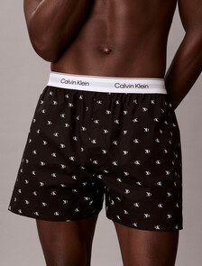 Cotton Poplin Traditional Boxers, DIAMOND LOGO BLACK, hi-res