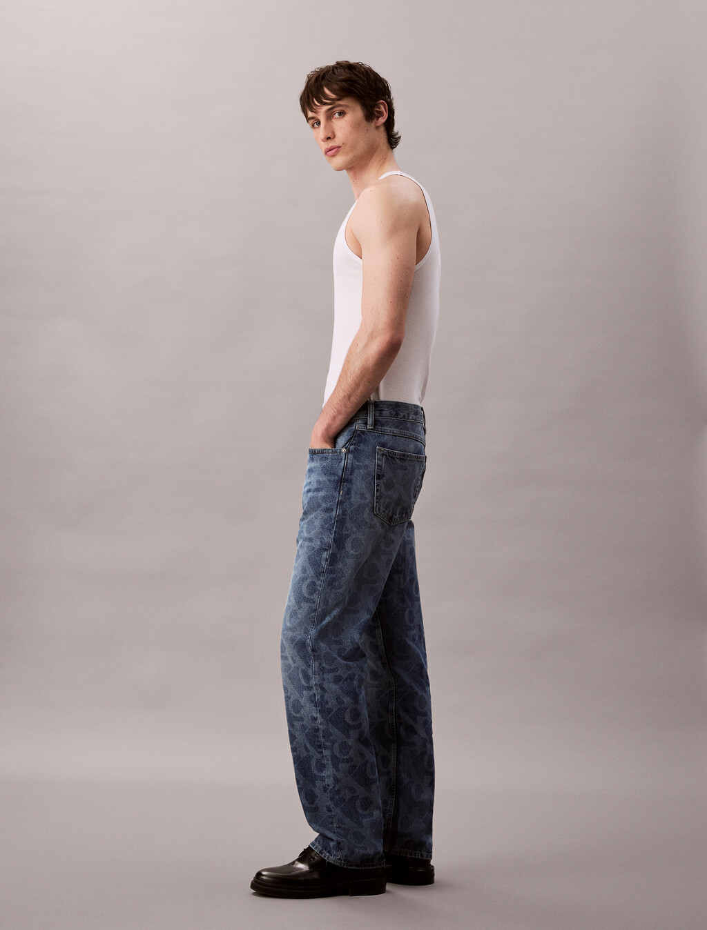 90's Straight Logo Jeans, BILLBOARD, hi-res