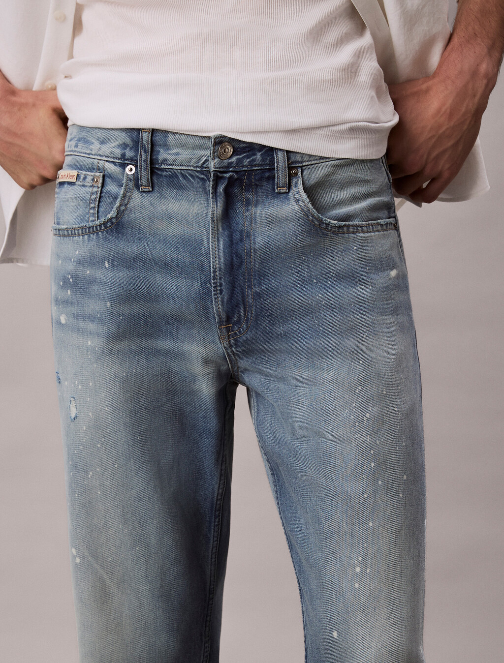 90's Straight Jeans, LONGSTAND SPLASH, hi-res