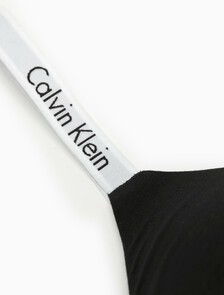 Icon Cotton Lightly Lined Bralette, Black, hi-res